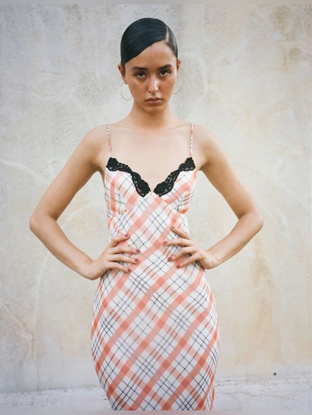 NWT! Réalisation Par The Karlie dress in Summer Check Size M - Picture 2 of 6